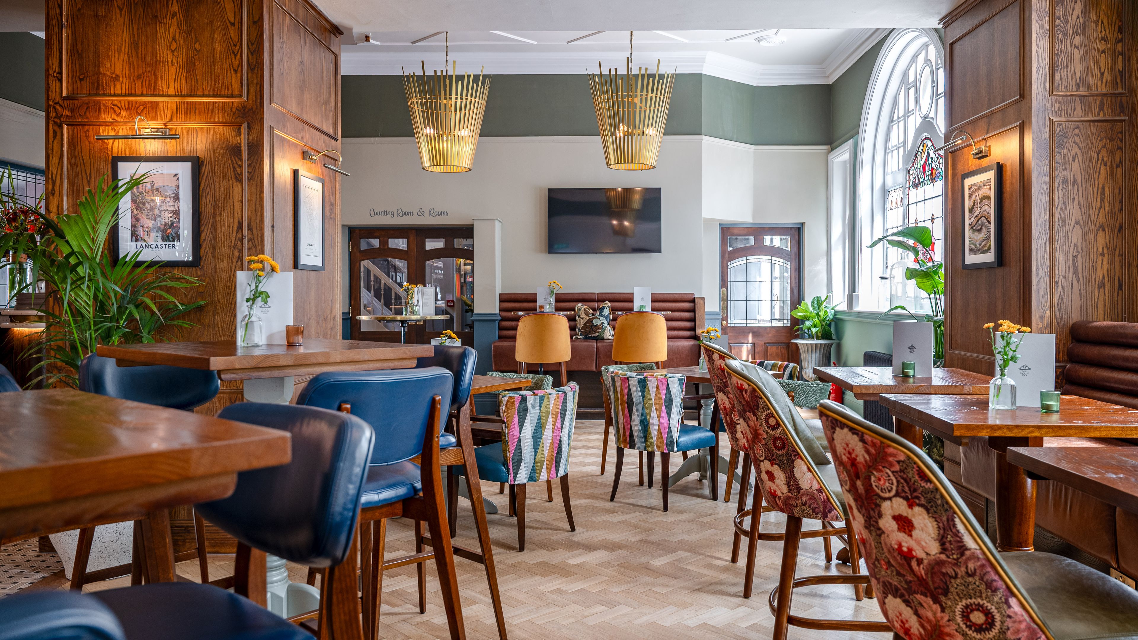 seating area in the bar