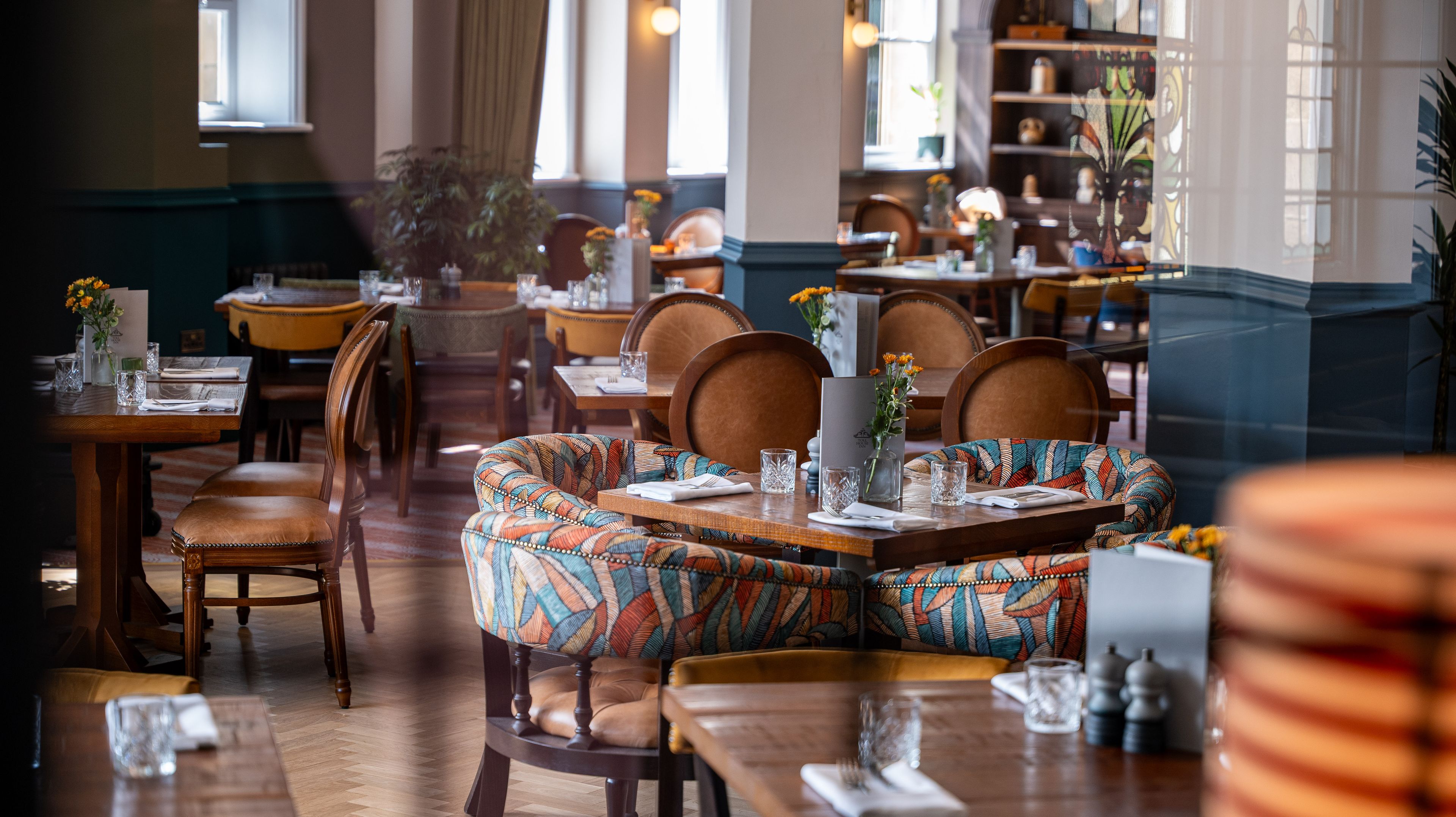 cosy table in the restuarant